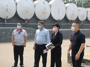 2020.5.15 城管局领导到公司视察